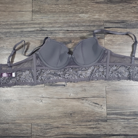 Adore Me Sexy Lace Gray Bra 34b - Picture 6 of 7